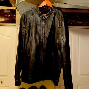 Men’s faux Leather jacket.